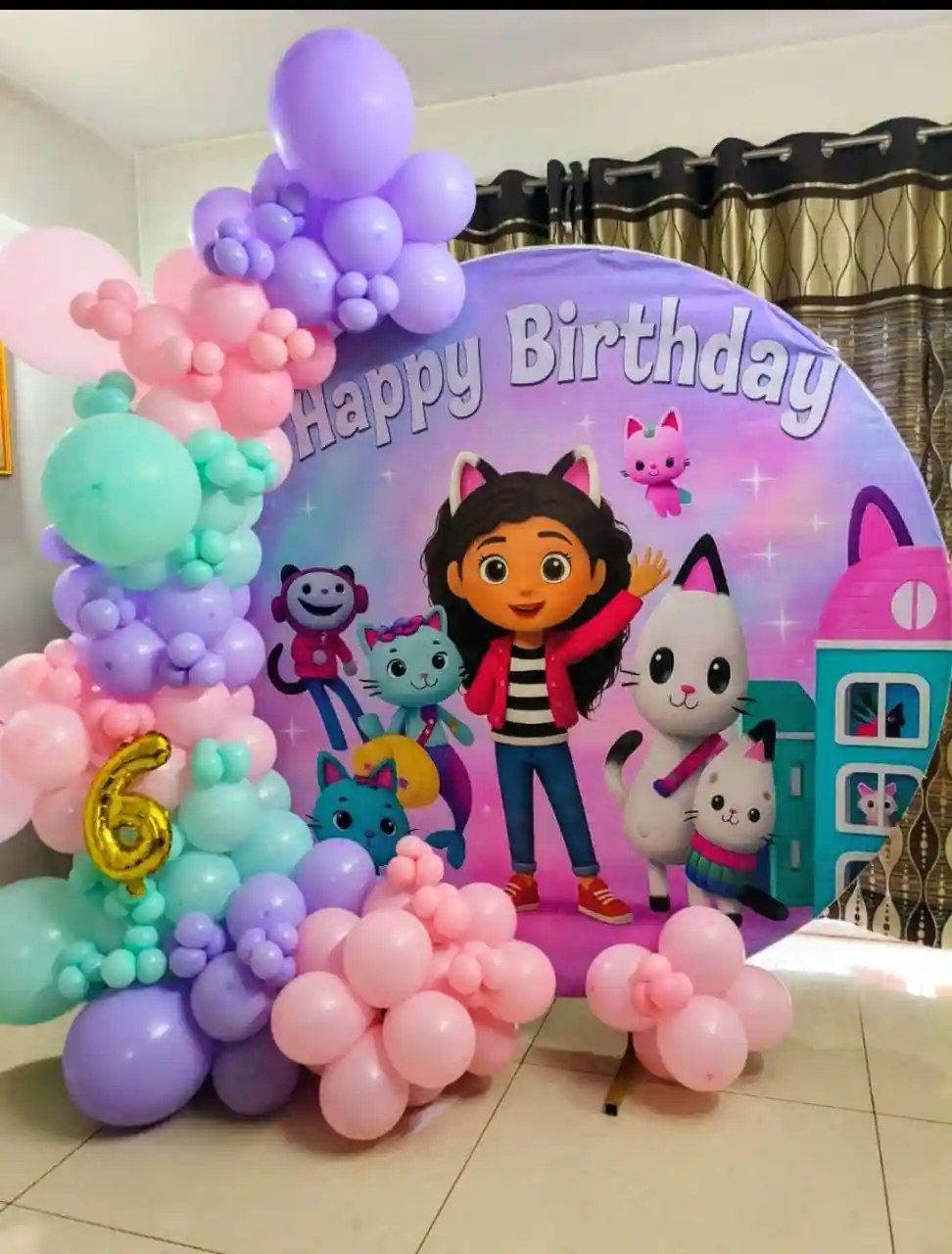 Gabby's Dollhouse Kids Birthday Decor